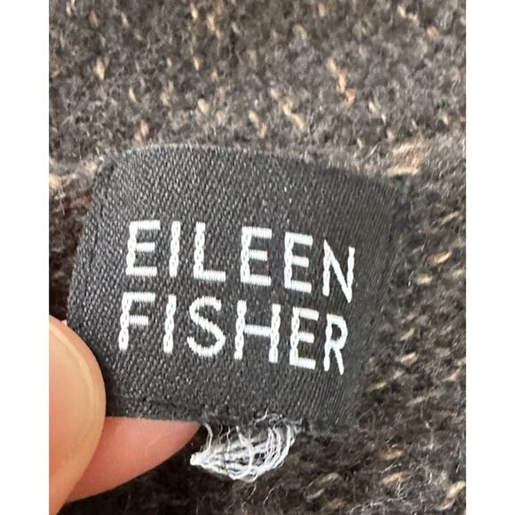 Eileen Fisher Open Front Cardigan Sweater Size Large Italian Yarn Wool Blend - Picture 3 of 8